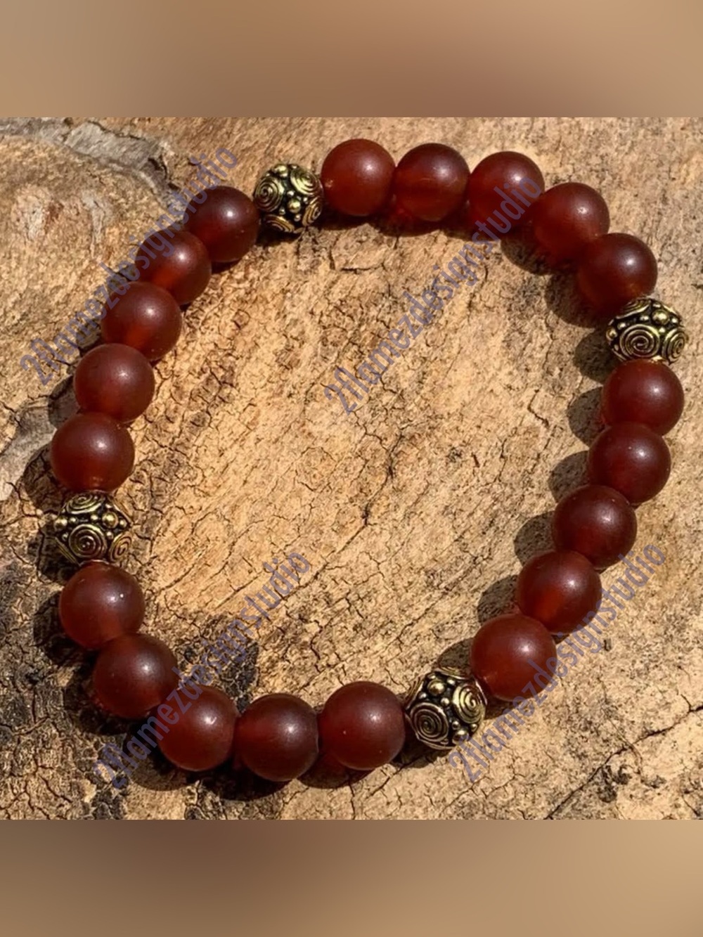 Carnelian Energy Bracelet - 8”